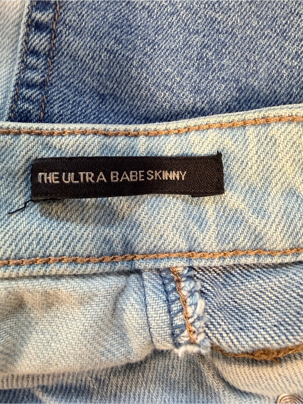 Kendall + Kylie Ultra Babe Skinny Jeans 9/29 Two Tone Colorblock High Rise - Picture 5 of 5